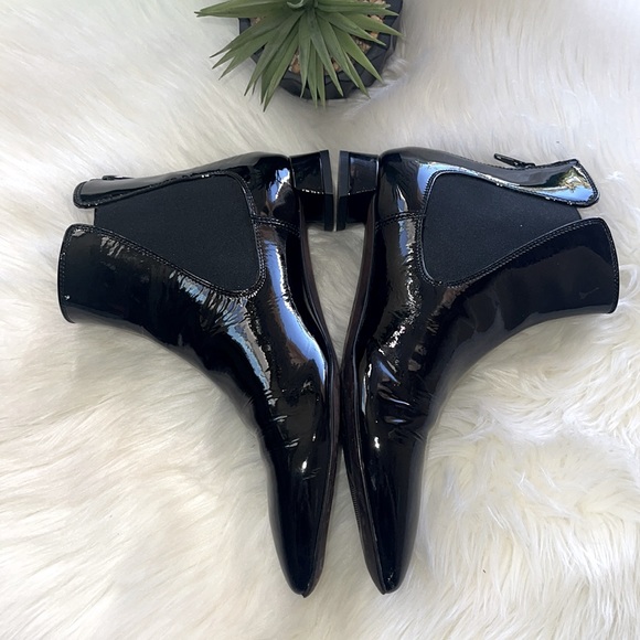 Attilio Giusti Leombruni Black Patent Ankle Boots - Picture 6 of 12